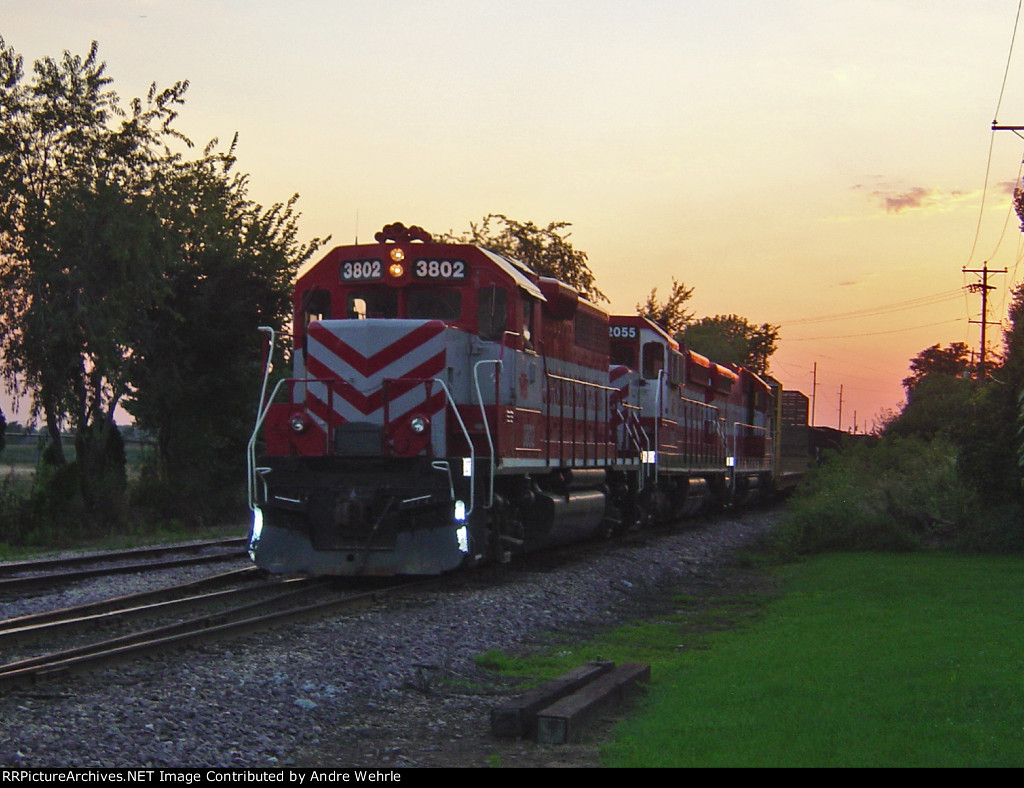 Sunset on the J2